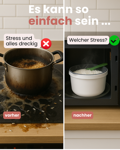 Snian™ Reiskocher Mikrowelle - Der smarte Reiskocher für deine Mikrowelle